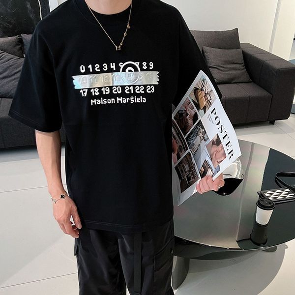 超人気 メゾンマルジェラ MM6 半袖 tシャツ コピーブラック Mac67837